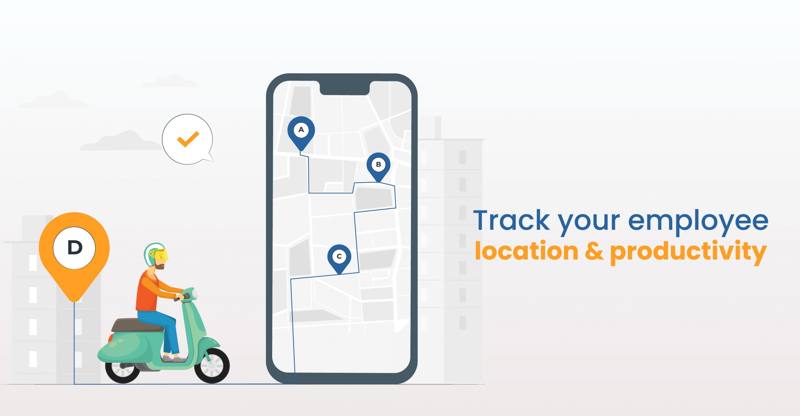 Track your employee location & productivity