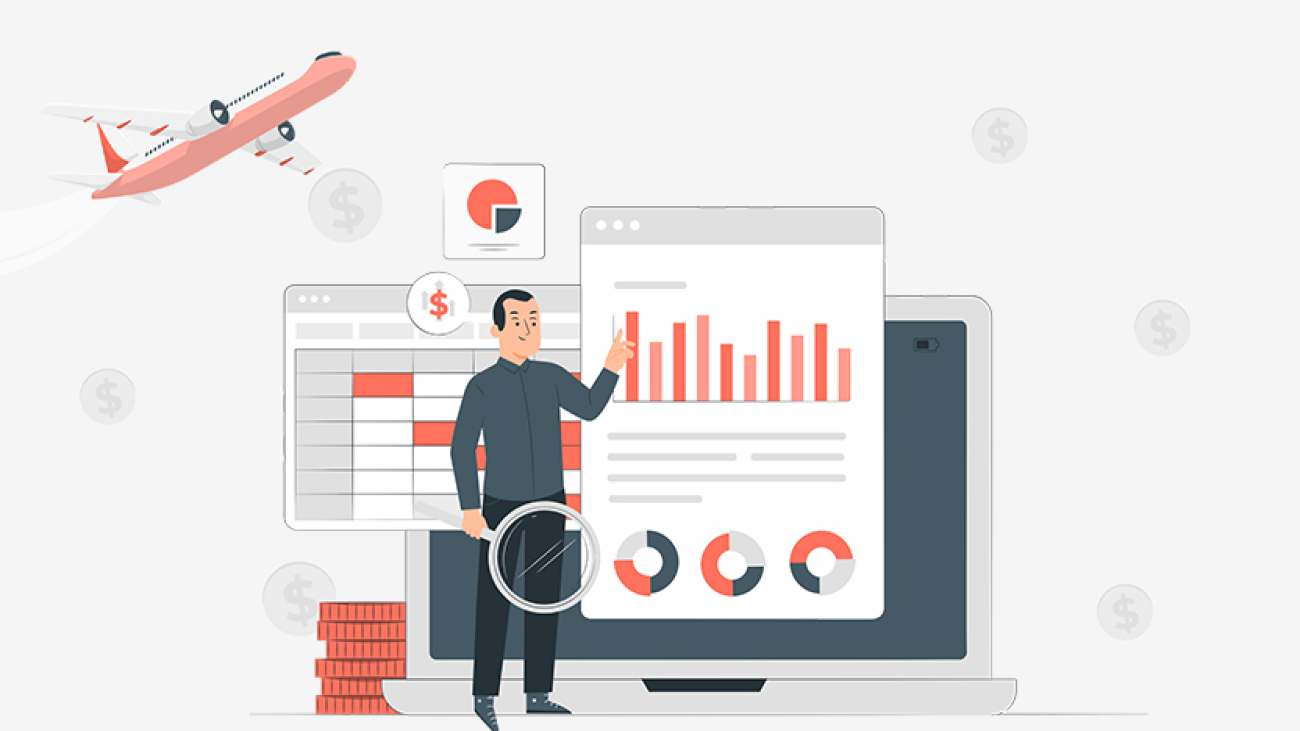 Airline Passengers with Dashboard - Banner Image For ExpenseOut Blog