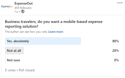 80% of business travellers want mobile-based expense reporting. Here’s why
