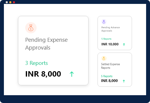 Sample Screenshot of Pending Expense Approvals - ExpenseOut