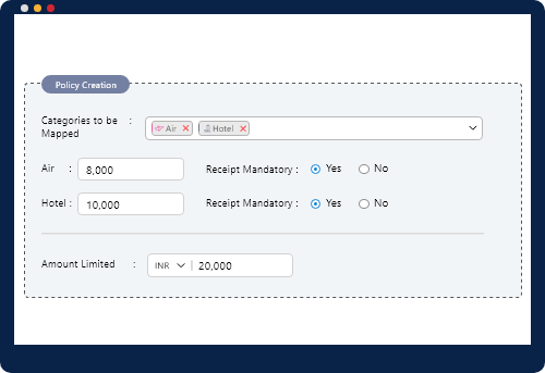 Policy Creation at the Setup Level - ExpenseOut