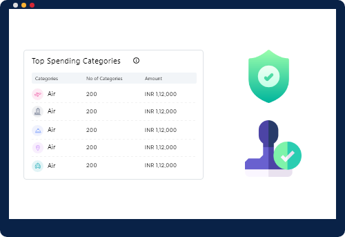 Top Spending Categories Report Screenshot - ExpenseOut