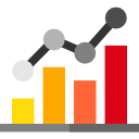 Bar Chart Icon - For Revenue Tracking and Analytics in ExpenseOut