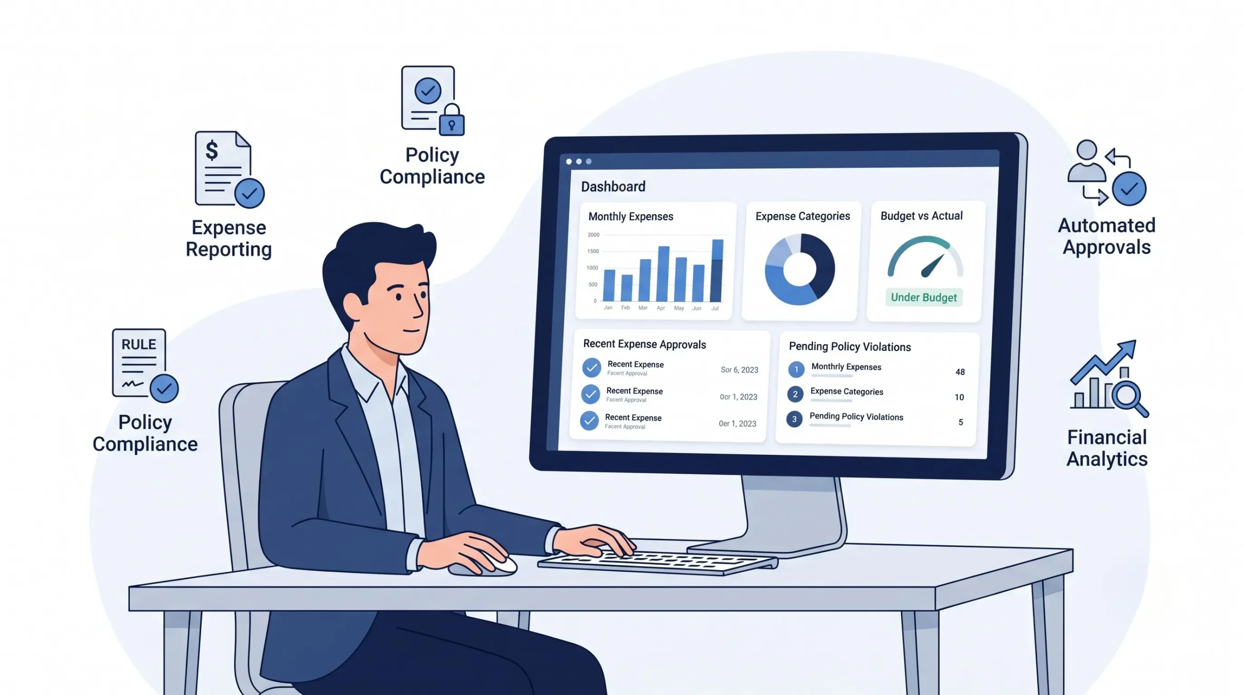 how automated expense management improves financial control